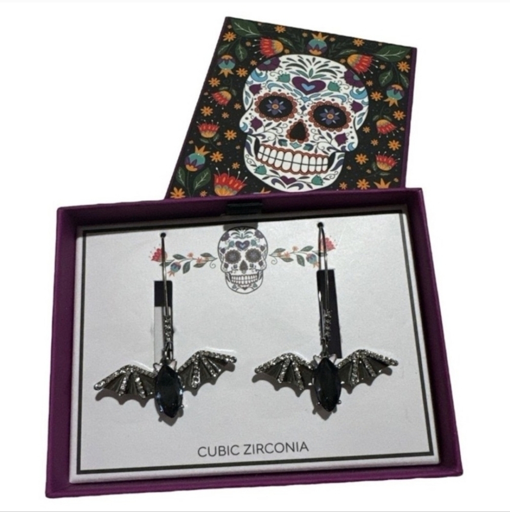 Betsey Johnson Black Bat Earrings🦇🦇🦇🦇